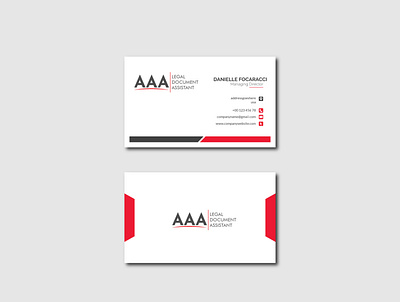 AAA Legal Document Assistant branding design logo typography