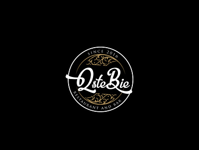 Qste design logo vector vintage