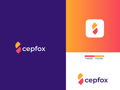 Cepfox branding design icon illustration logo