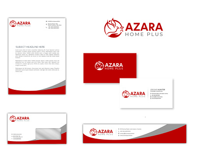 Azara Home Plus branding design logo