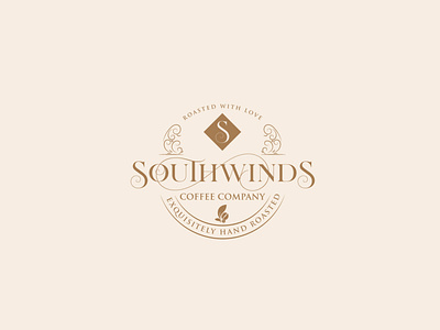 Southwinds Coffee branding design illustration logo vector