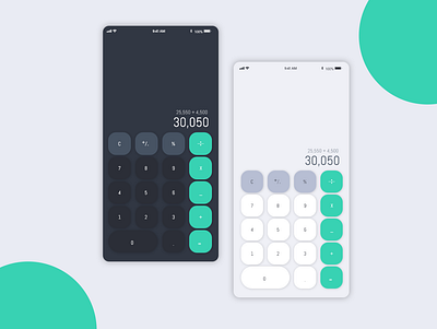 Calculator app design ui ux