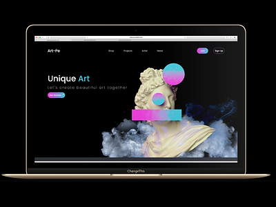 Art design ui ux website