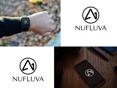 Nufluva branding design graphic design logo