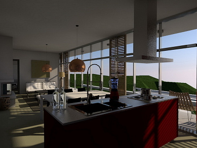 House 3dvisualization archicad interiordesign maxoncinerender visualization