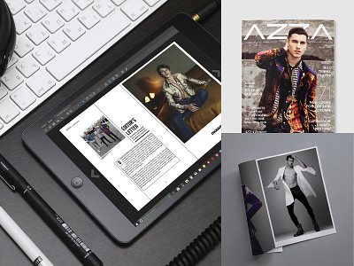 AZZA Magazine adobe indesign adobephotoshop cover design digital magazine graphic design layout design magazine design print magazine