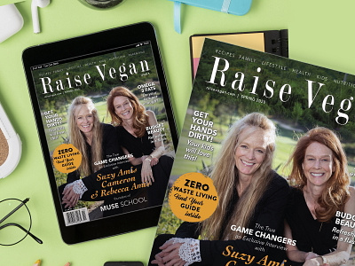 Raise Vegan Magazine Design