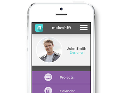 Makeshift app clean design ios iphone ux