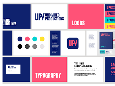 Undivided Productions - Brand Identity brand identity branding clean color design graphic design identity typography visual identity web design