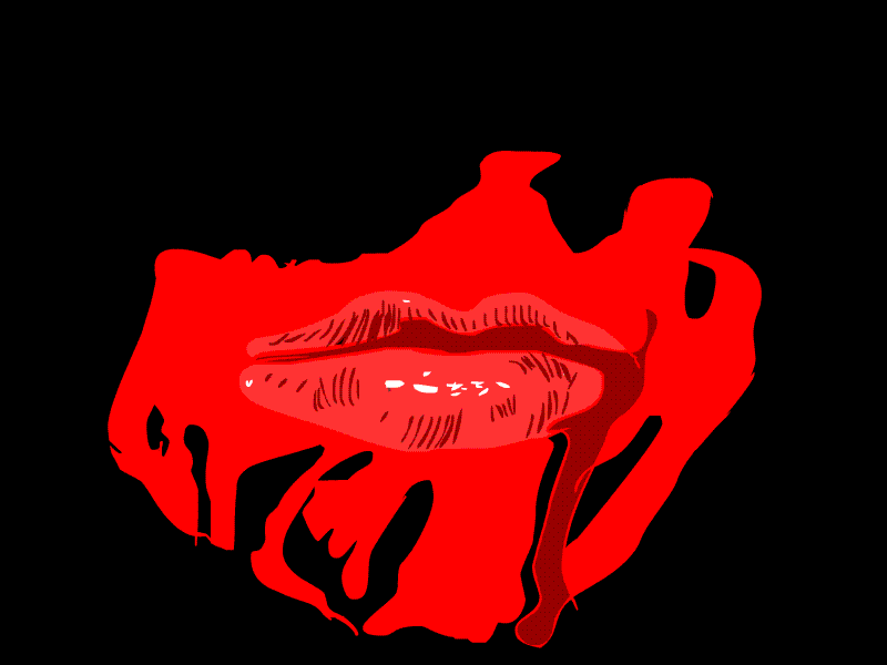 death kiss adobe animation dali flash kiss lips pink skull