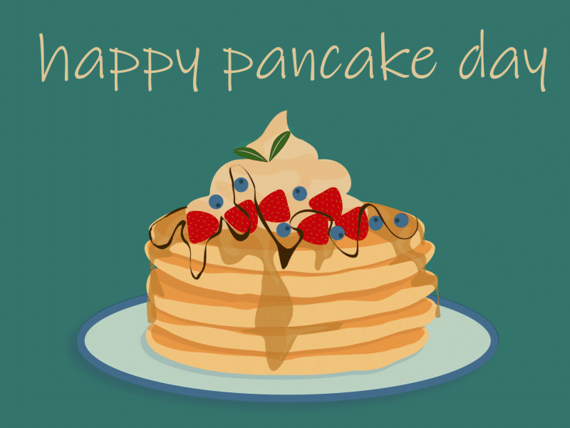 Pancake Dribble Debut illustation motion graphic pancake