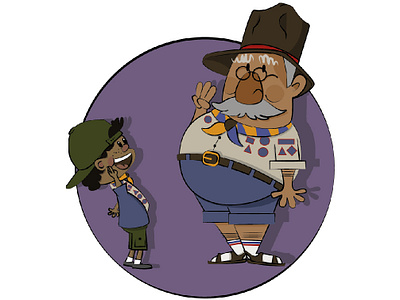 Scouts Honour beaver cub graphic human illustation illustrator scout scoutleader