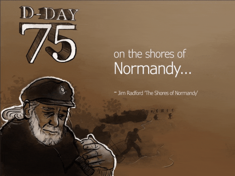 D-Day 75 Years dday graphic illustation jim radford motion graphic normandylandings ww2