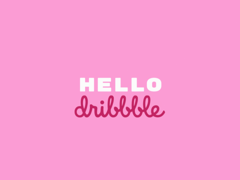 Hello Dribbble! animation debut shot debutshot design first post first shot firstshot hello world hellodribbble invite