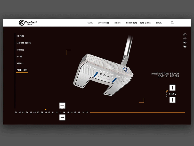 Cleveland Golf product gallery concept