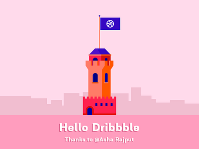 Hello Dribbble @asha rajput debut first shot hello hello dribbble invitation mindinventory thank you