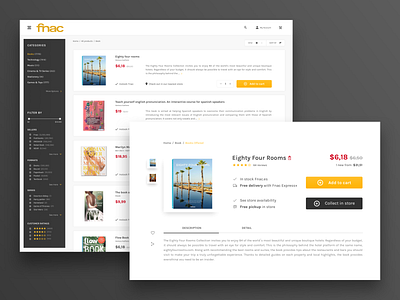 Fnac Redesign Concept concept design ecommerce product card redesign sketch ui web