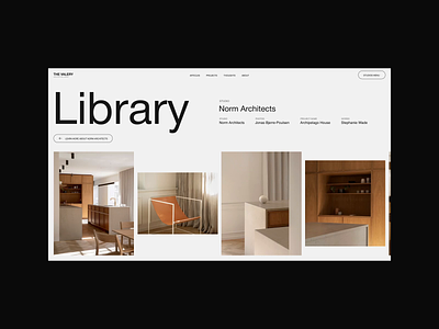 THE VALERY | Library animation grid motion promo typography ui ux video web website