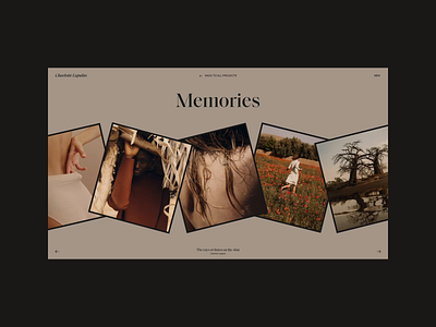 Charlotte Lapalus Website | Gallery of Memories animation gallery grid motion photo typography ui ux video web website