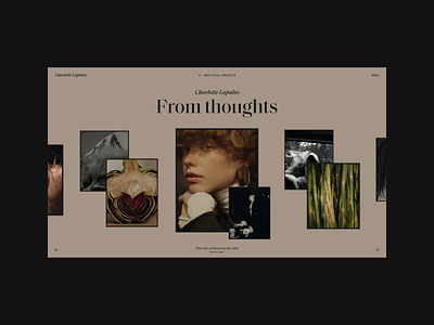 Charlotte Lapalus Website | Gallery animation gallery motion photos promo typography ui ux video web website