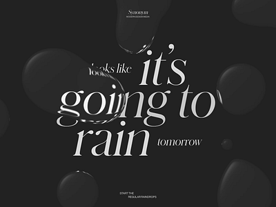 Looks like it's going to rain... animation motion promo typography ui ux video web website