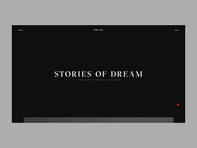 Dream Magazine Stories + Animation abstraction animation art black dark design digital dream dribbble fashion lettering magazine minimalism sxtez typography ui uiux ux web website