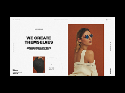 Creative Agency | First Part abstraction art black dark design dribbble typography ui ux web