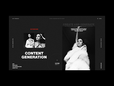 Creative Agency | Second Part art black dark design digital dribbble sxtez ui ux web website