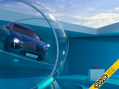 Peugeot Virtual Motorshow 2022 - webgl 3d branding car experience fwa metaverse octanerender peugeot sotd stunt ui webgl