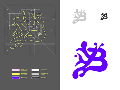 Letter B - v12 (2014-1102) affinity designer branding design digital geometry lettering logo typography ui vector © shockjoy