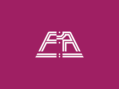 FA asymmetry identity lettering logo minimal white © shockjoy