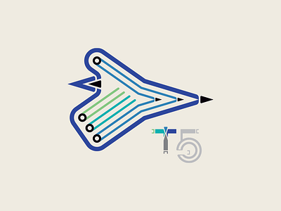 Tri-5C4 lettering logo technical vector © shockjoy