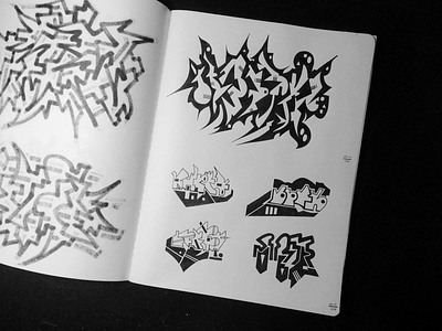 untitled, GEOGRAF sketches (16-M15) geograf geometric ink marker sketch © shockjoy