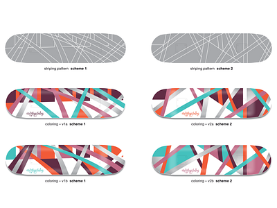 StripeKXCross – Stripe 3d branding geometry lettering skateboard © shockjoy