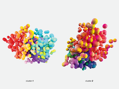 Max Richter – Dream 3 (C1+C2) 3d album art b3d colorful digital keyshot © shockjoy