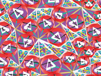 Ello Smile Tri – C4 3d bold branding cgi colorful geometry identity keyshot rhino3d technical © shockjoy