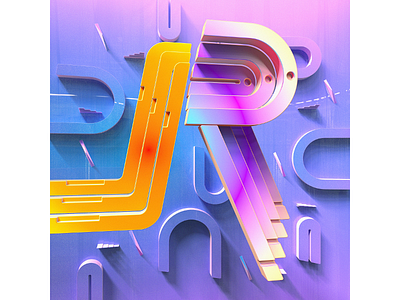 Letters-2017_R1 3d cgi digital keyshot lettering r rhino3d typography © shockjoy