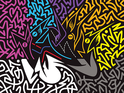 9CTAG - V2 affinity designer digital graffiti illustration tag vector © shockjoy