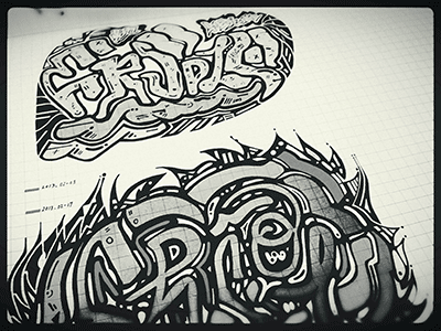 ERSOL • in-progress sketches (13-M013) ersol graffiti hand drawn hand lettering ink lettering marker old school sketch sketch photo typography vsco © shockjoy