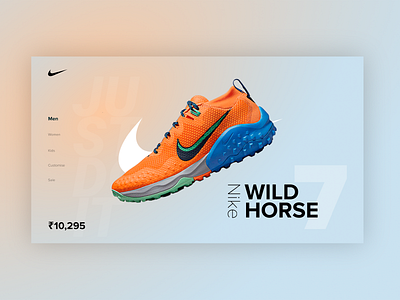 Nike UI Design animation brand branding clean design figma graphicdesign modern nike shoes ui