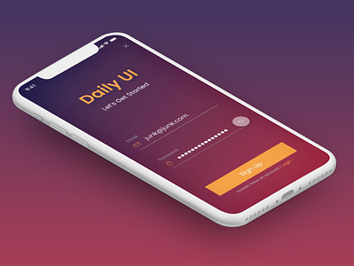 Daily UI 001 - Sign Up