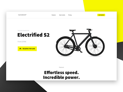 VanMoof Electrifed S2 Landing Page