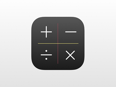 DailyUI 005 - App Icon apple design calculator calculator app dailyui dailyui 005 design icon icon design logo sketchapp