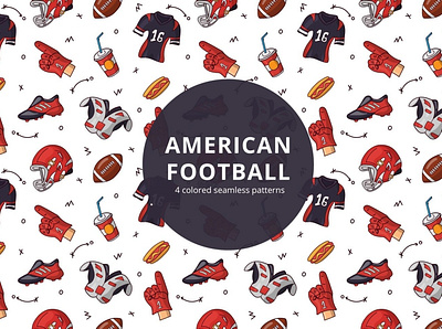 American Football Vector Free Pattern free freebie graphics pattern typography vector