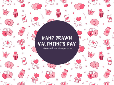 Free Vector Valentines Day Pattern free freebie freebies freegraphics freepatterns freevector illustration pattern valentines valentines day valentinesday vector