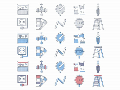 10 Free Builder Icons freebie freeicons freevector graphicsurf icons