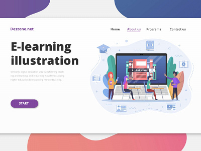 E-learning Vector Illustration