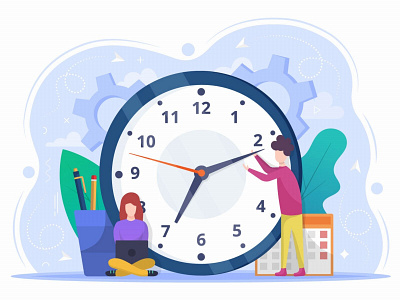 Free Vector Flat Illustration Time Management