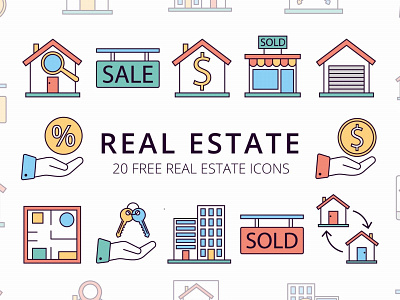 Real Estate Free Vector Icons Set real estate