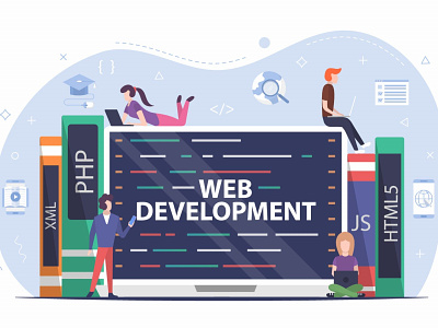 Web Development Courses Free Vector Design